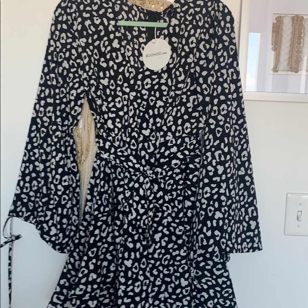 NWT leopard wrap dress